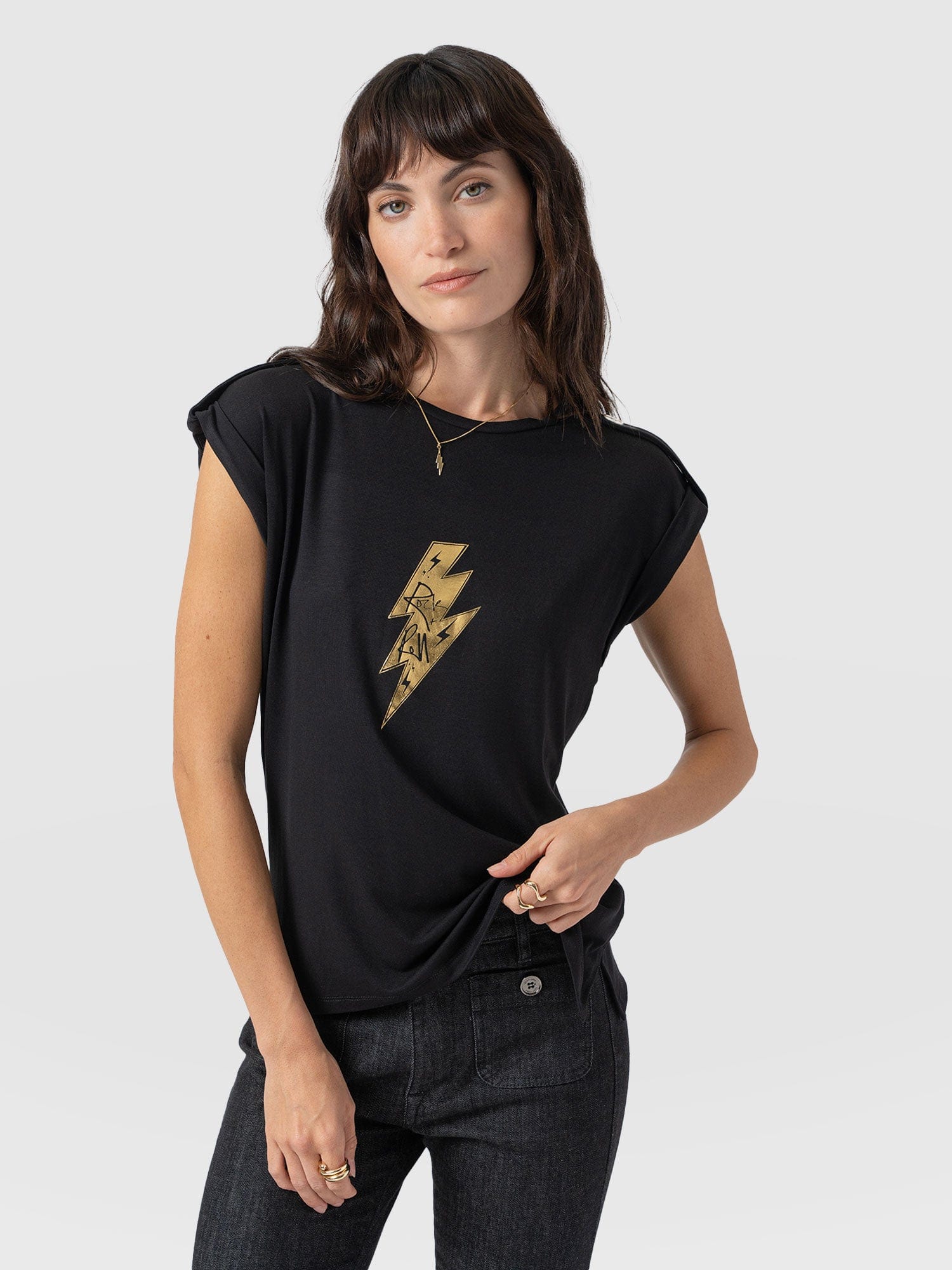 Turn Up Tee - Black Rock N Roll
